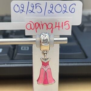 Pandora Disney Aurora dress dangle